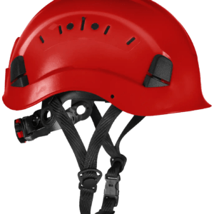 HelmIQ sikkerhedshjelm m/hagerem, ventileret rød