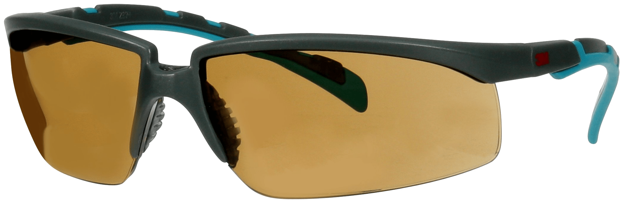 Solus 2000 besk.brille grå/blå-grøn stel brun glas