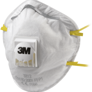 Støvmaske 8812 FFP1 m/ventil, 10 stk