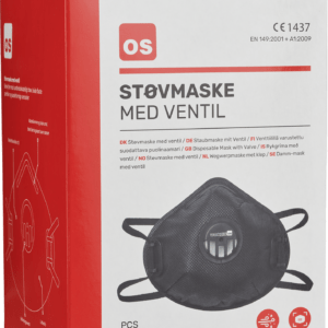 Støvmaske FFP2-V R D Worklife plus, pk a 10 stk