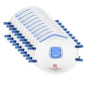 Støvmaske m. ventil - FFP2 - 12 stk