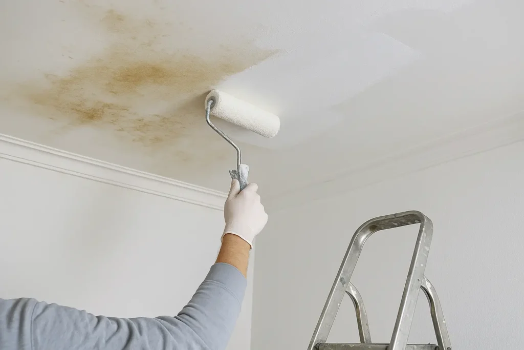 Maling af loft med skjolder