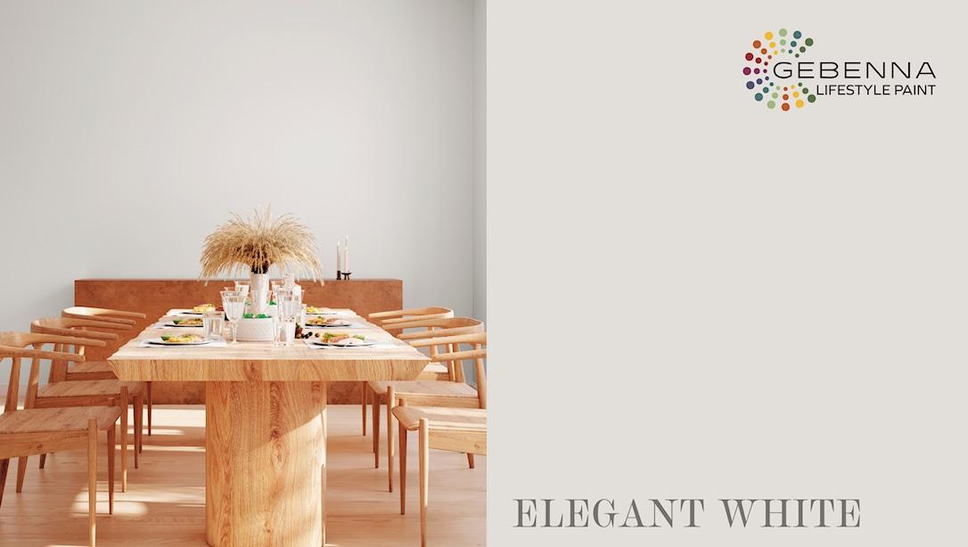 Gebenna Vægmaling: Elegant White 9 liter
