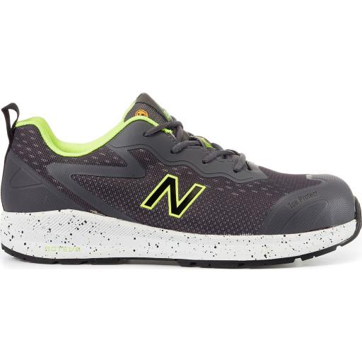 New Balance Logic sikkerhedssko S1P, grå/grøn, str. 47,5