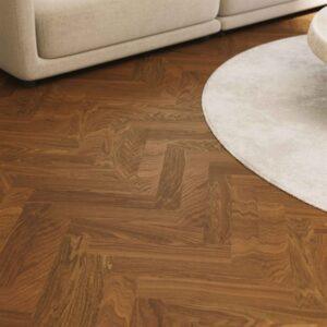 Bjelin Woodura Sildebensparket Classic - Eg Sandviken A-stav, Terra Brun Matlak