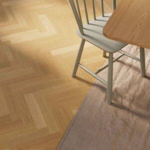 Bjelin Woodura Sildebensparket Classic - Eg Stockholm B-stav, Naturlig Matlak