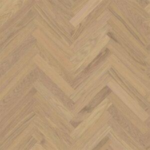 Bjelin Woodura Sildebensparket Modern - Eg Sigtuna A-stav, Misty Hvid Matlak