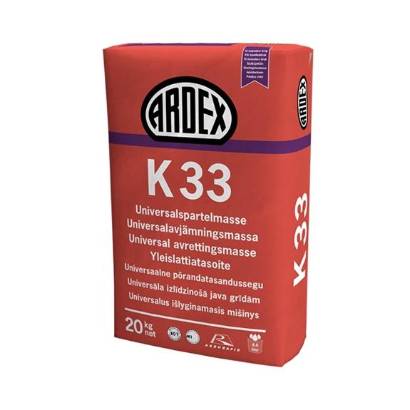 Ardex Universal Spartelmasse - K 33, rækker til ca. 13 m2 Ardex Tilbehør til gulve