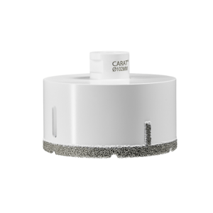 Carat master flisebor Ø102mm til vinkelsliber, til boring i ULMA/ACO RENDER i Polymerbeton