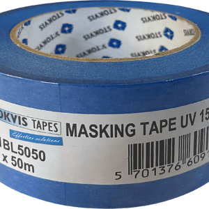 Stokvis UV tape 50mmx50m. Afdækningstape UV bestandig. Blå