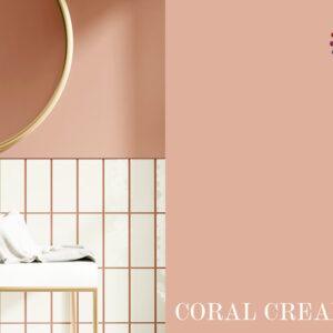 Vådrumsmaling Glans 25: Coral Cream 2,7 liter