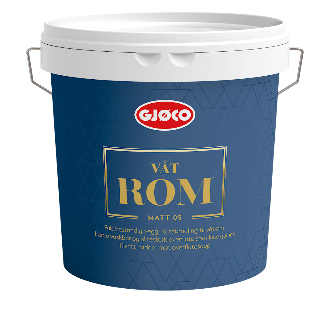 Gjøco Matt 05 Vådrumsmaling 2,7 liter
