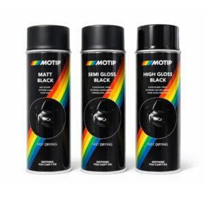 Motip Spraymaling + 25% - Sort - 500 ml