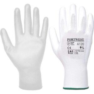 Portwest A120 arbejdshandsker, hvid, str. XS/6