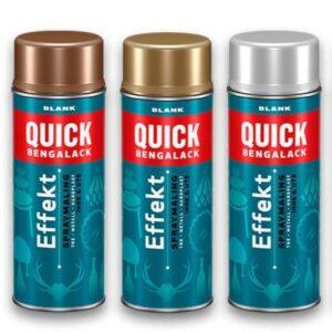 Quick Bengalack Effektspray - Guld, Sølv, Kobber - 400 ML - Spraymaling