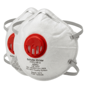 Schuller støvmaske m. ventil - FFP2 - 2 stk