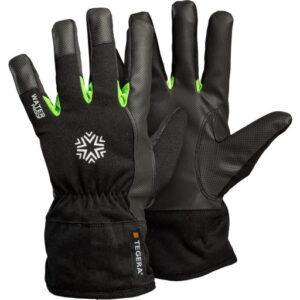 Tegera 519 arbejdshandsker, sort/grøn, str. 8