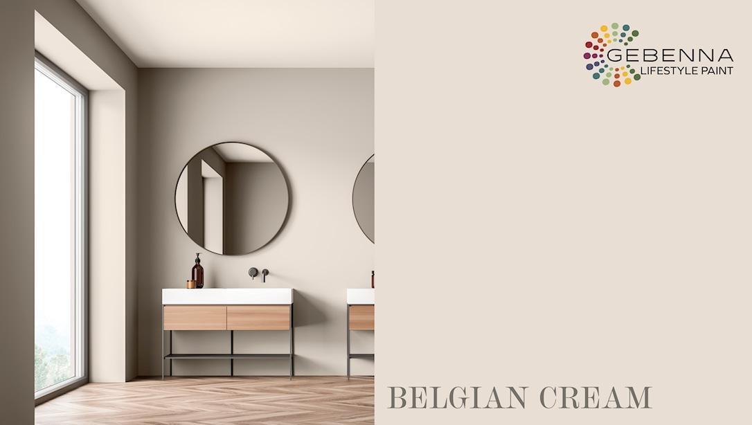 Vådrumsmaling Glans 25: Blegian Cream 0,68 liter