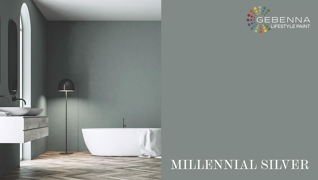 Vådrumsmaling Glans 25: Millennial Silver 0,68 liter