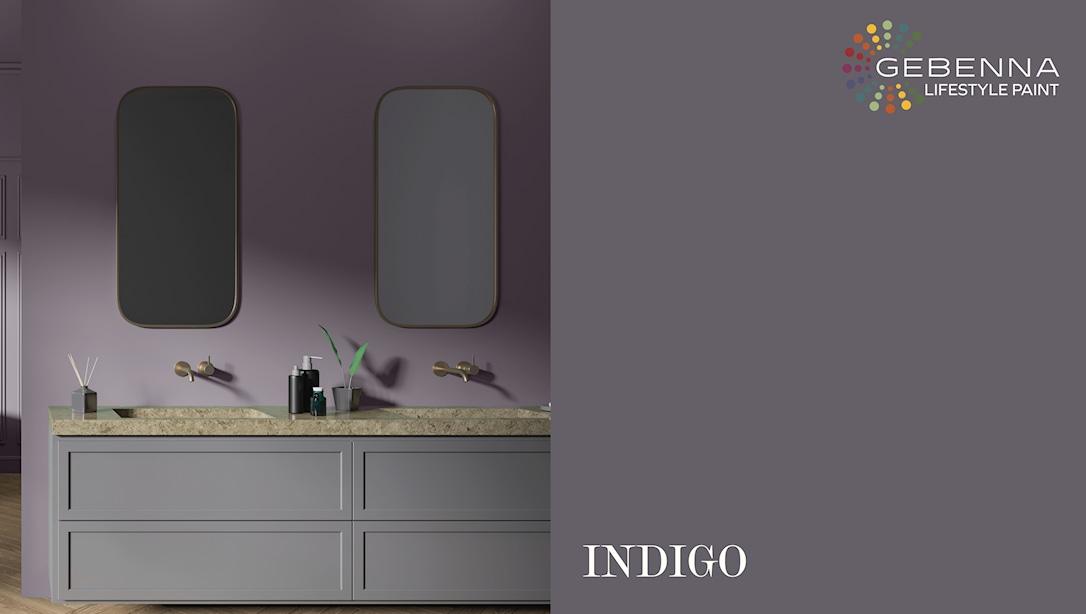 Vådrumsmaling Glans 5: Indigo 0,68 liter