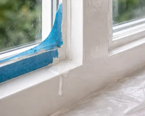 Eksempler på klassiske fejl ved maling af vinduer