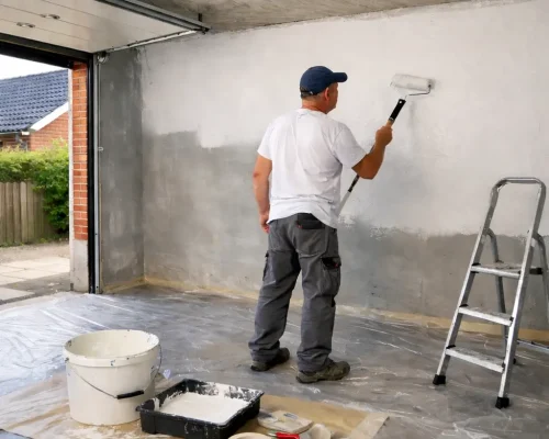 Maling af garage