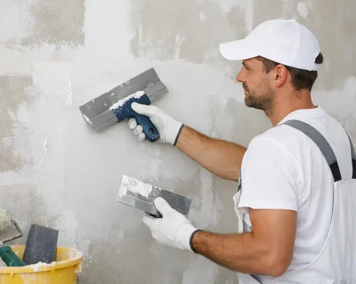 Pletspartling i forbindelse med spartling af vægge