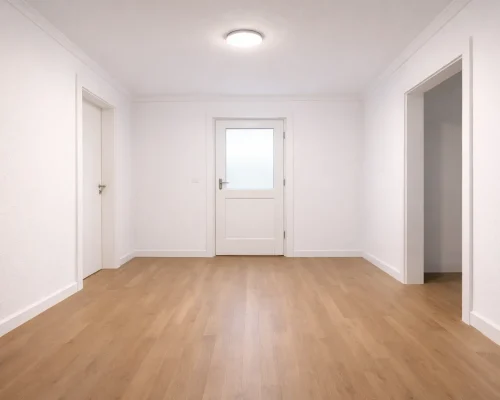 færdigt resultat efter maling af gang og entre
