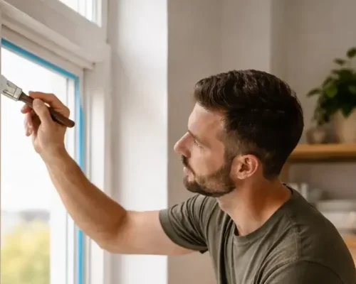 maling af vinduer og vindueskarm